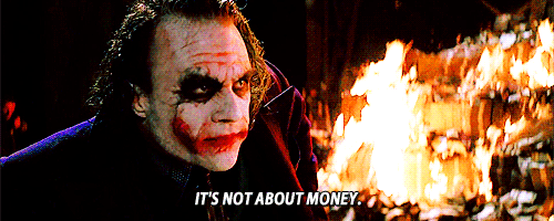 not about money