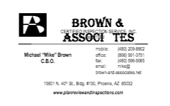 The client's business card before redesign