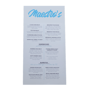 menus