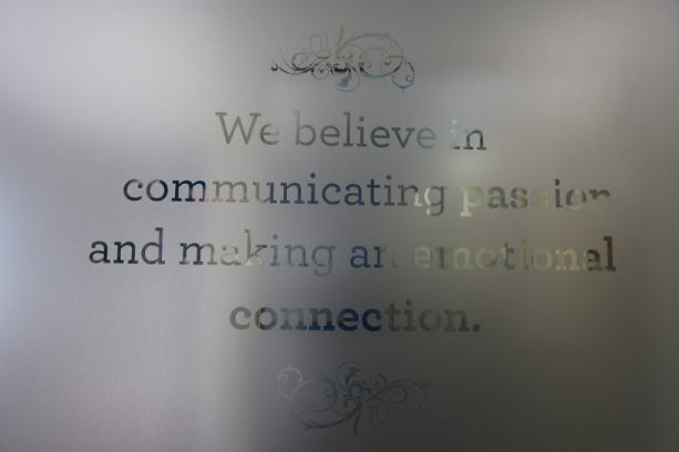 use print to brand your office space